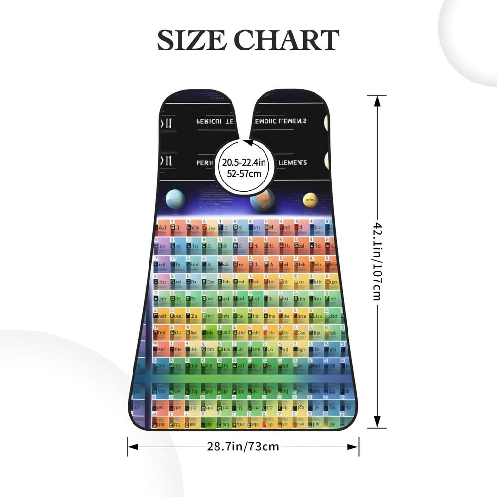 YQxwJL Periodic Table Of Elements Print Beard Bib Shaving Apron, Beard Hair Trimming Cape Gift For Dad