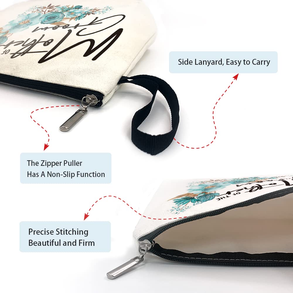 ZHANTUONE Mother of the Groom Funny Wedding Cosmetic Bag, for Travel Toiletry Zipper Storage Pouch Makeup Bag, Wedding Party Gifts, Mother of the Groom Gifts, Party Cosmetic Bag