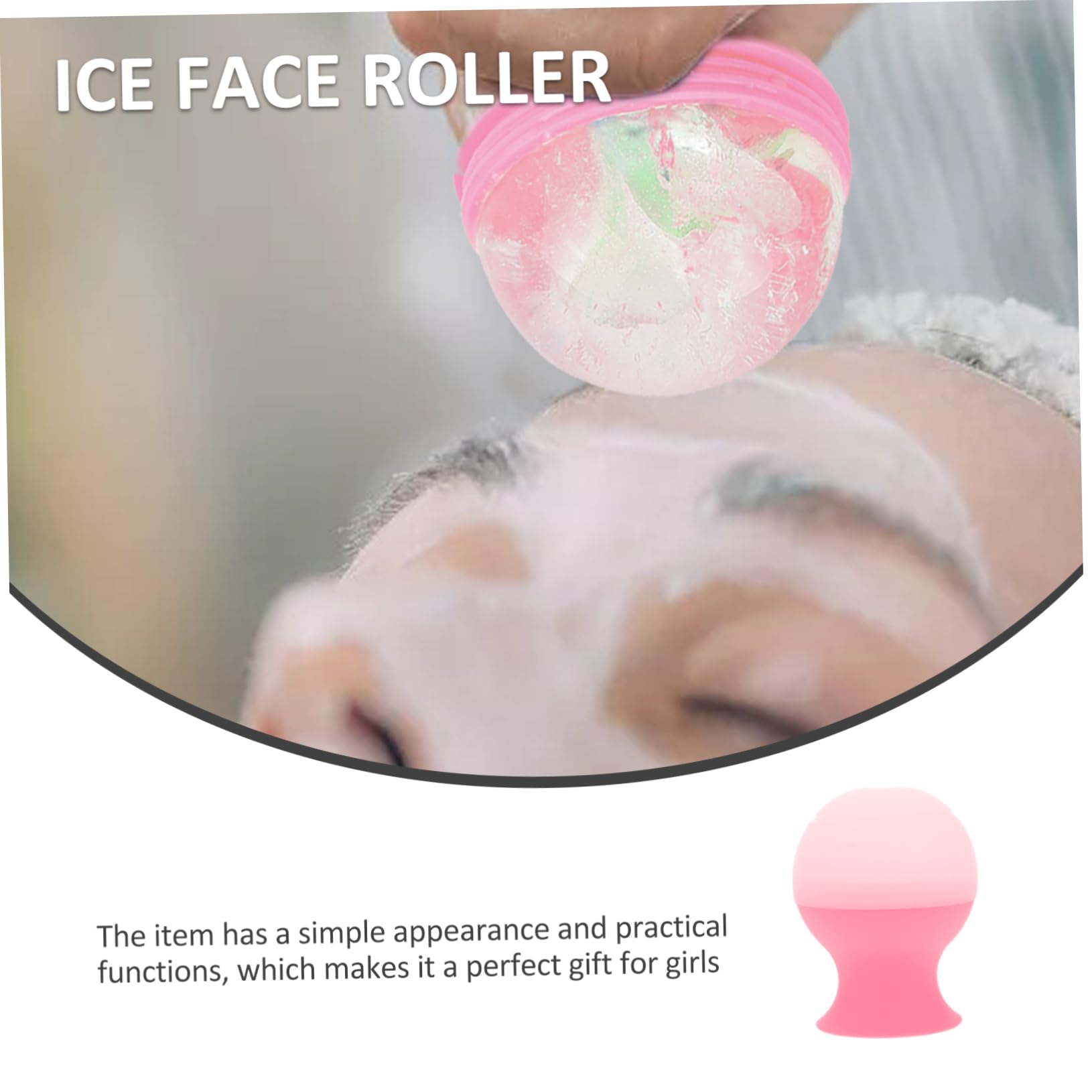 NOLITOY Silicone Ice Face Massager for Puffiness Relief and Skin Care Compact Cooling Tool for Face and Eye for Travel and Home Use Made from Silicone