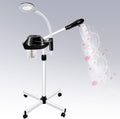 Takeashine Professional Facial Steamer, 2 in 1 Face Steamer on Wheels with 5X Magnifying Lamp for Deep Cleansing and Hydration, with Time Setting for Spa, Salon and Home Use