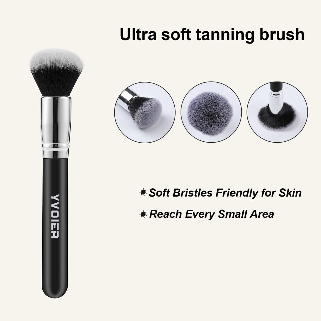 Yvoier Streakless Self Tanning Mitt Applicator Kit, 5 Pack Self Tanner Mitt with Tanning Glove, Self Tanner Back Applicator, Tanning Brush, Mini Face Glove and Exfoliating Mitt