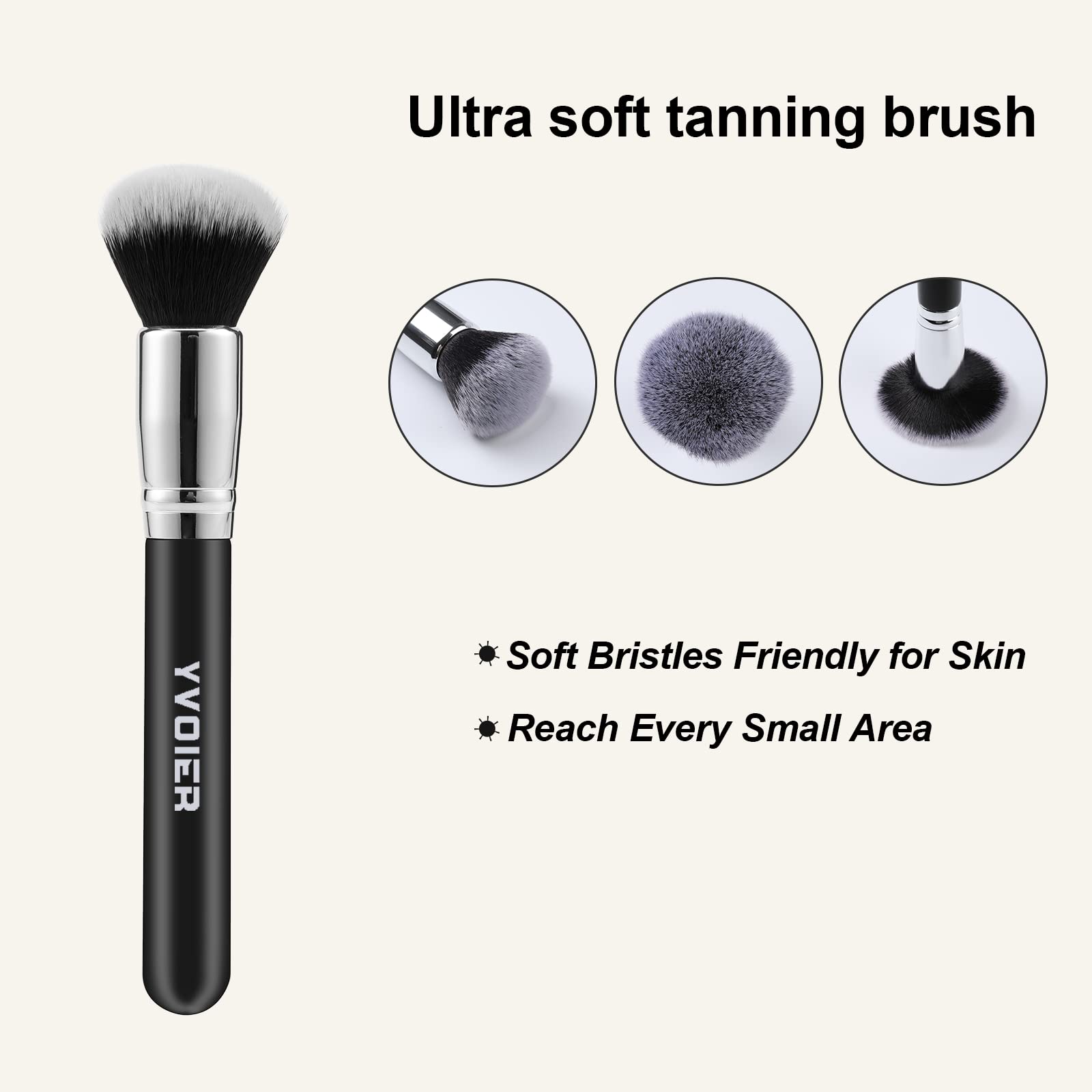 Yvoier Streakless Self Tanning Mitt Applicator Kit, 5 Pack Self Tanner Mitt with Tanning Glove, Self Tanner Back Applicator, Tanning Brush, Mini Face Glove and Exfoliating Mitt