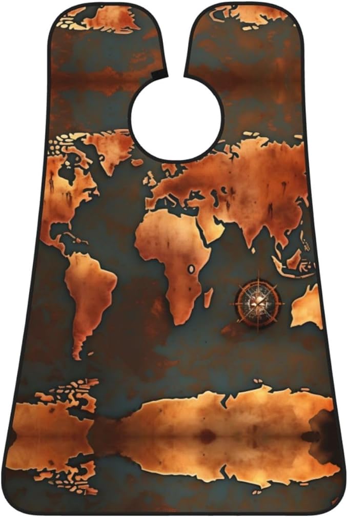 Abstract Paint Splashes Print Beard Bib Shaving Apron, Beard Hair Trimming Cape Gift For Dad