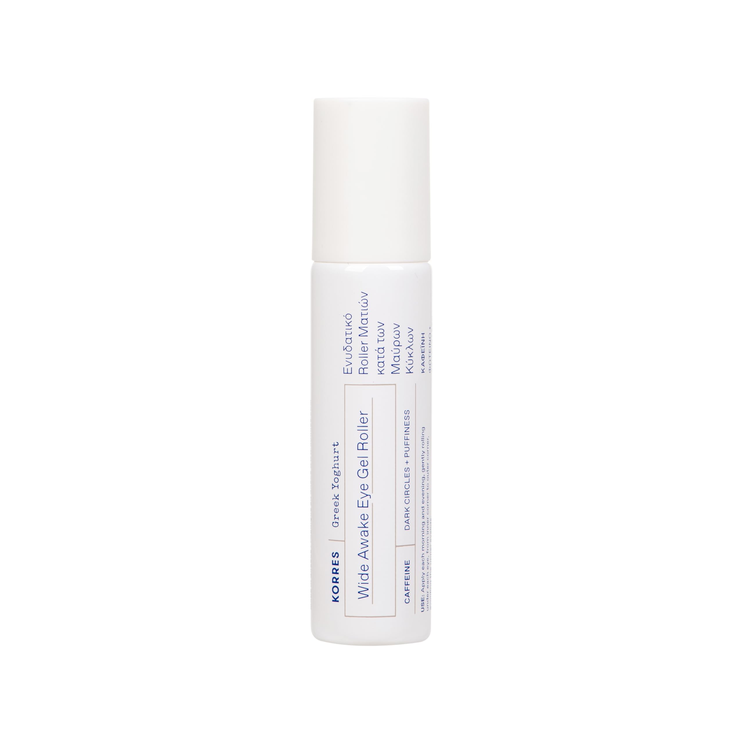 KORRES Greek Yoghurt Wide Awake Eye Gel Roller Ball Serum, 0.51 fl oz