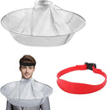 Hair Cutting Capes for Adults, Professional Salon Barber Cape Set, Foldable Waterproof Self Haircut Kit for Men Women, Haircut Cape Apron Self Cut System Accessories, Red