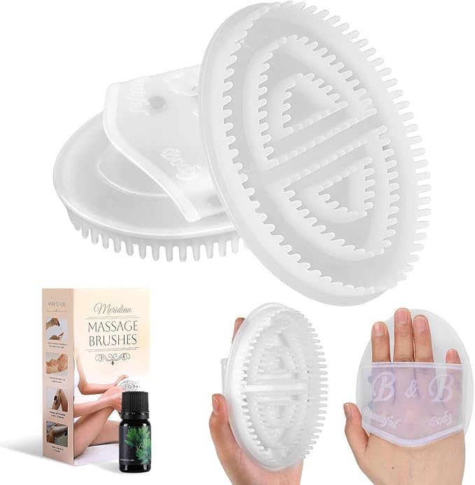 Meridian Brush, Wood Therapy Massage Tools with Essential Oil