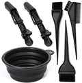 Borogo 6Pcs Professional Salon Hair Coloring Dyeing Kit, Hair Bleach Dit Hair Coloring Products with Hair Dye Brush, Hair Color Bowl, Hair Clips