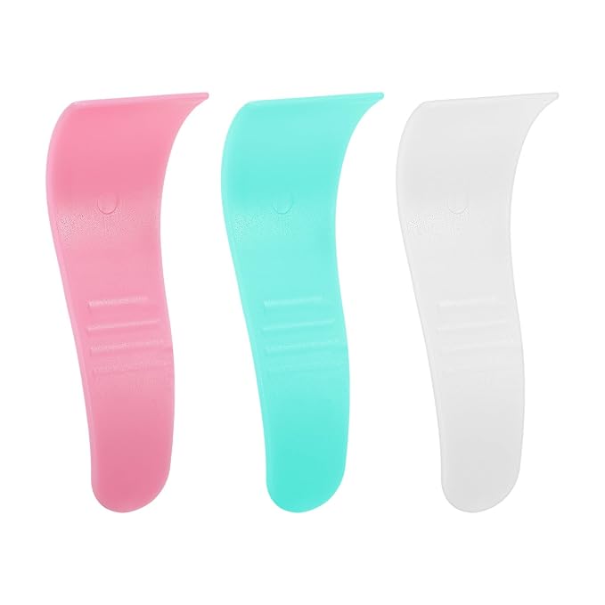 15 Pcs Portable Hair Wax Cleansing Spatulas, Reusable Hair Waxing Removal Applicator Sticks, Plastic Depilatory Creams & Mask Scraper Beauty Tools for Women Men (White, Green, Pink)