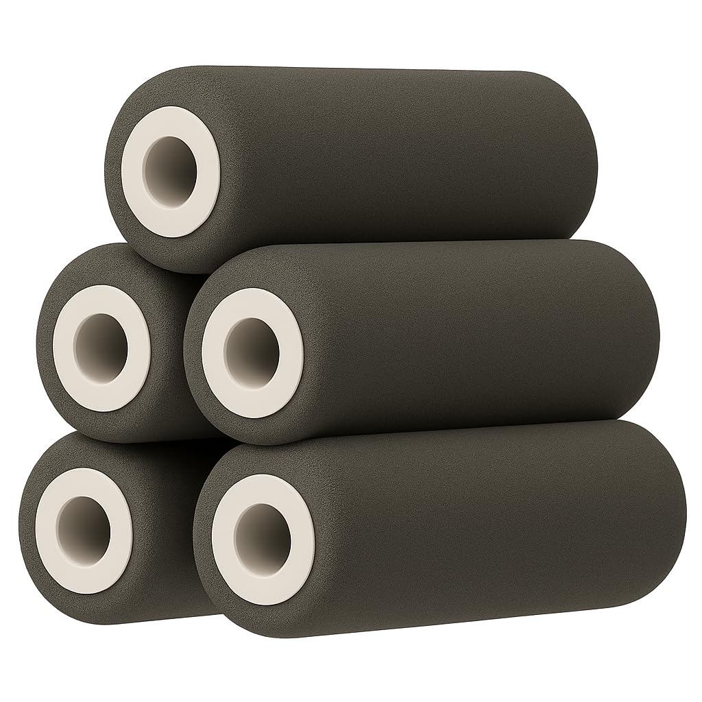 Bearback Lotion Applicator Replacement Rollers, 5-Pack Foam Refills
