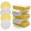 Luxiv 120P White/Yellow Compressed Facial for Cleansing Estheticians Sponge