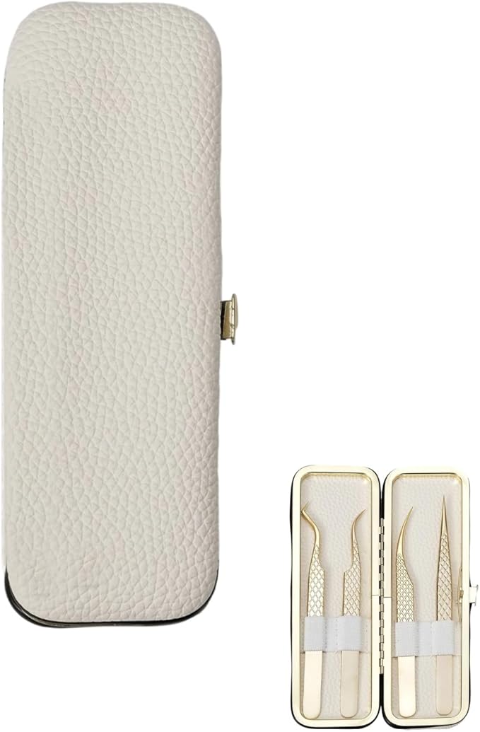 LiYjichng Lash Organizer Compact White Eyelash Storage Case