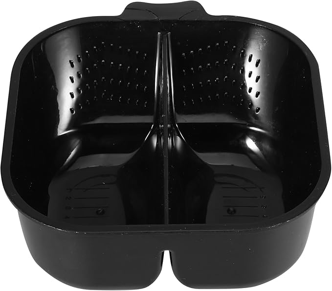 TOVINANNA Double Compartment Hair Mixing Bowl 2.56 Inch Plastic Hair Dye Bowl for Salon and Home Use Stackable Color Mixing Tool for Tinting and Dye Application