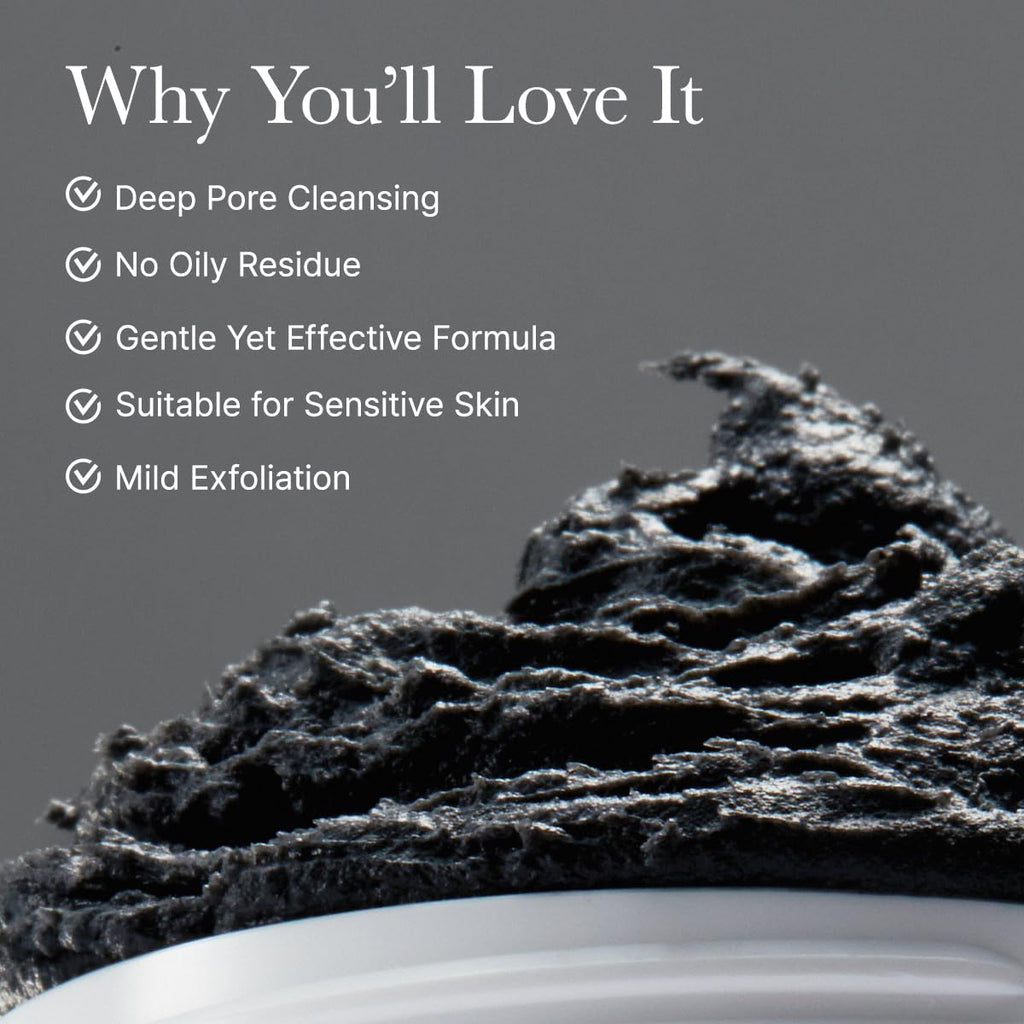 Arencia Black Tea Rice Mochi Face Cleanser, Deep-Cleansing, Pore Care, Sebum Control, Oily Skin 120g (4.23 oz)