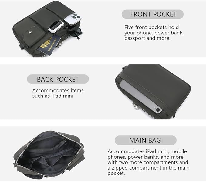 Storage Bag-arge Cosmetic Bag for Women Travel Makeup Bag Zip Up Bag Pure Cotton Canvas Can be Suspended (Dark Gray)