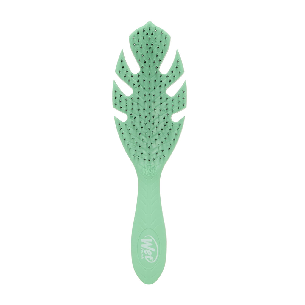 Wet Brush Go Green Hair Detangler Brush, Green - Detangling Hair Brush - Ultra-Soft IntelliFlex Bristles Glide Through Tangles & Gently Loosens Knots While Minimizing Pain, Split Ends & Breakage