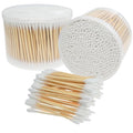 RIKWOG Cotton Swabs, 1000 Count Bamboo Sticks Cotton Swabs with Storage Box Cotton Buds with Wooden Handles For Ears Makeup or Nails Personal Care, One Pointed Tip