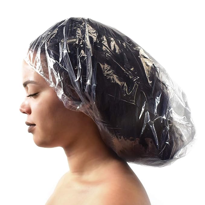 Colortrak Disposable Shower Conditioning Processing Caps, Protects Long and Voluminous Hair Styles, Curls and Natural Hair, Helps Preserve Blowouts, XXL, 10 Disposable Caps Per Pack