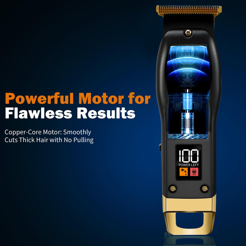 Beard Trimmer for Men, Cordless Hair Clippers for Men with 6 Guards