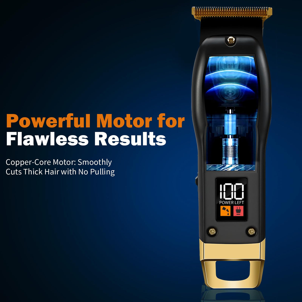 Beard Trimmer for Men, Cordless Hair Clippers for Men with 6 Guards