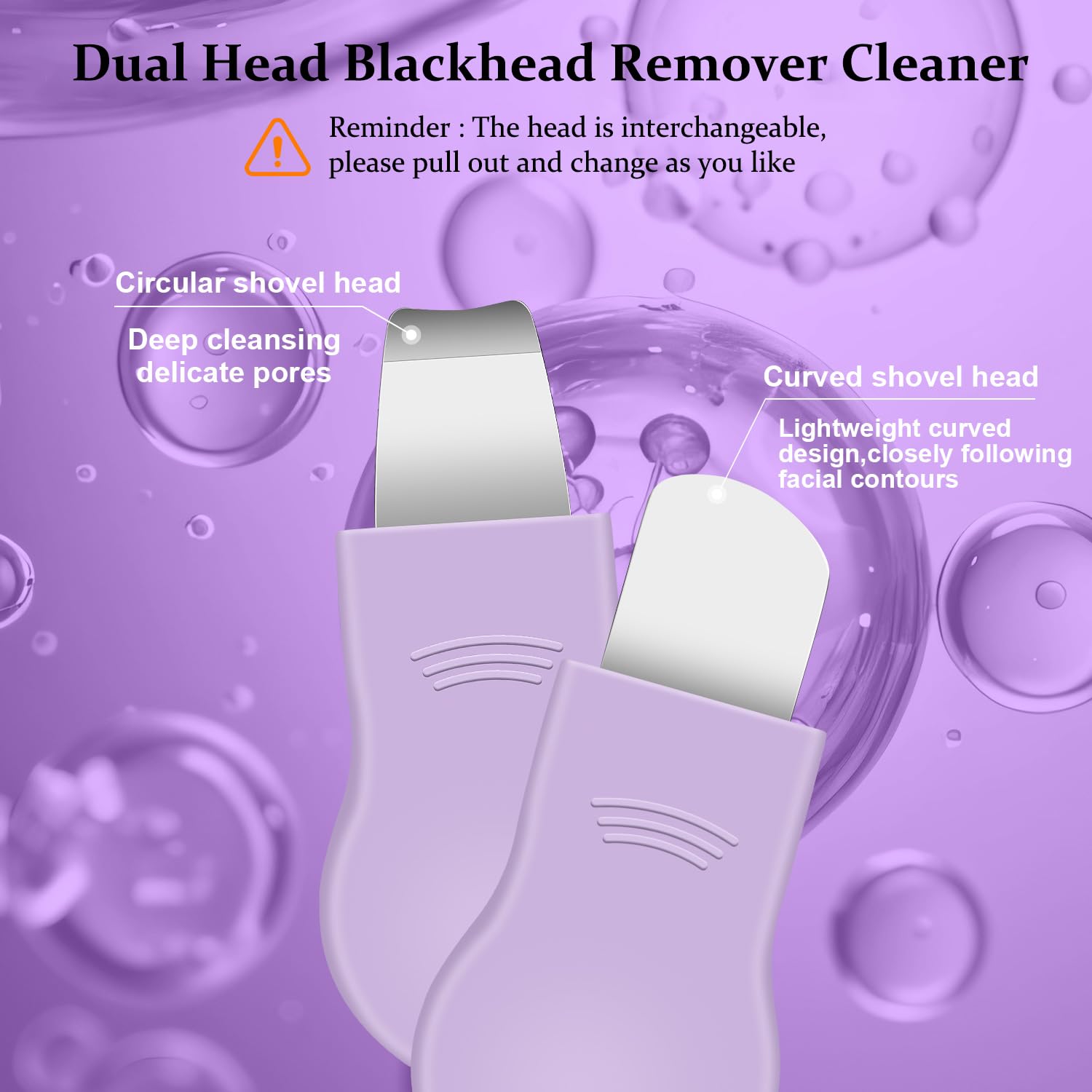 Sichy Blackhead Remover Tool,Silicone Face Scrubber, 2 in 1 Nose Pore Scraper for Deep Cleansing,Face Skin Spatula, Nose Black Head Remover, Pore Cleaner Skin Care Tool for Men Women Gifts
