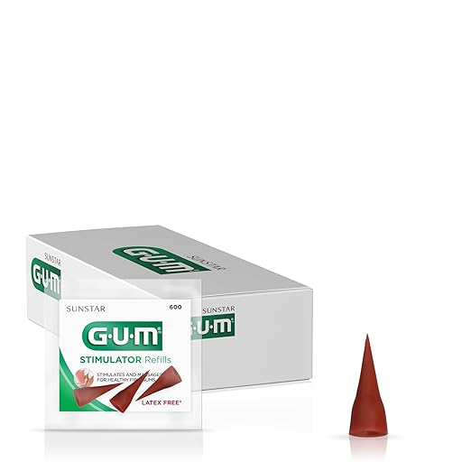 GUM Stimulator Refill, 600PB, Compatible with The Stimulator Permanent Handle, Professional Sample, 3 Count (Pack of 36)