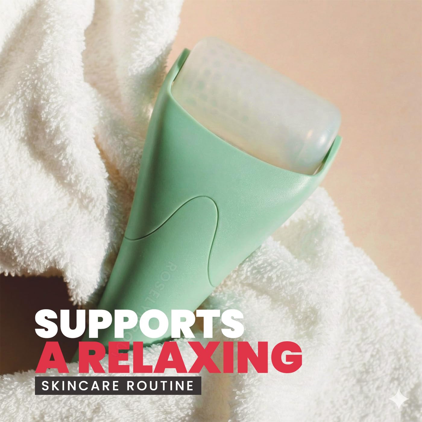 ROSELYNBOUTIQUE Gua Sha Facial Tools & Ice Roller for Face (Green)