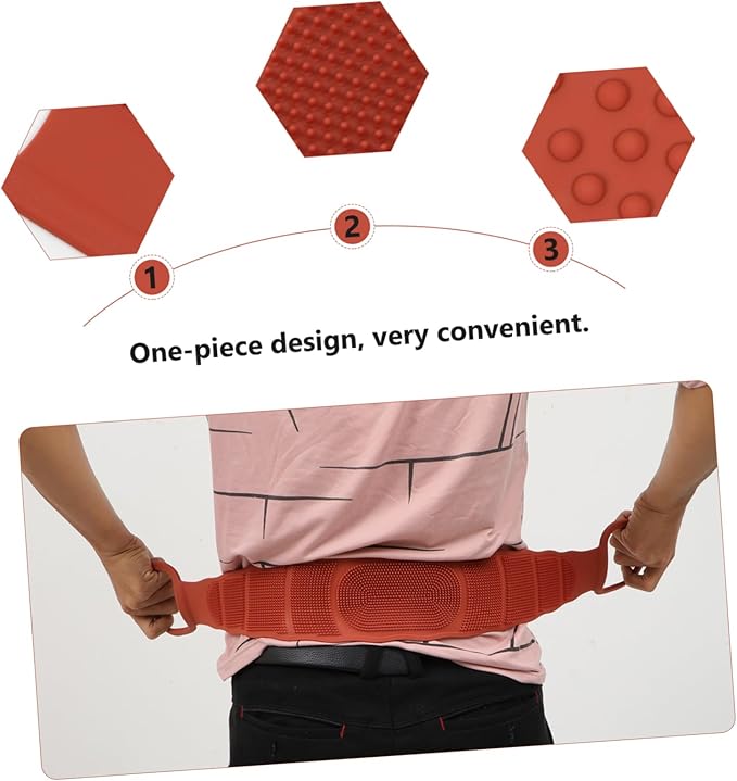 MERRYHAPY Body Scrubber Belt Bath Massage Strap for Back Comfortable Shower Towel Brush with Hooks for Exfoliating and Relaxing Bath Experience