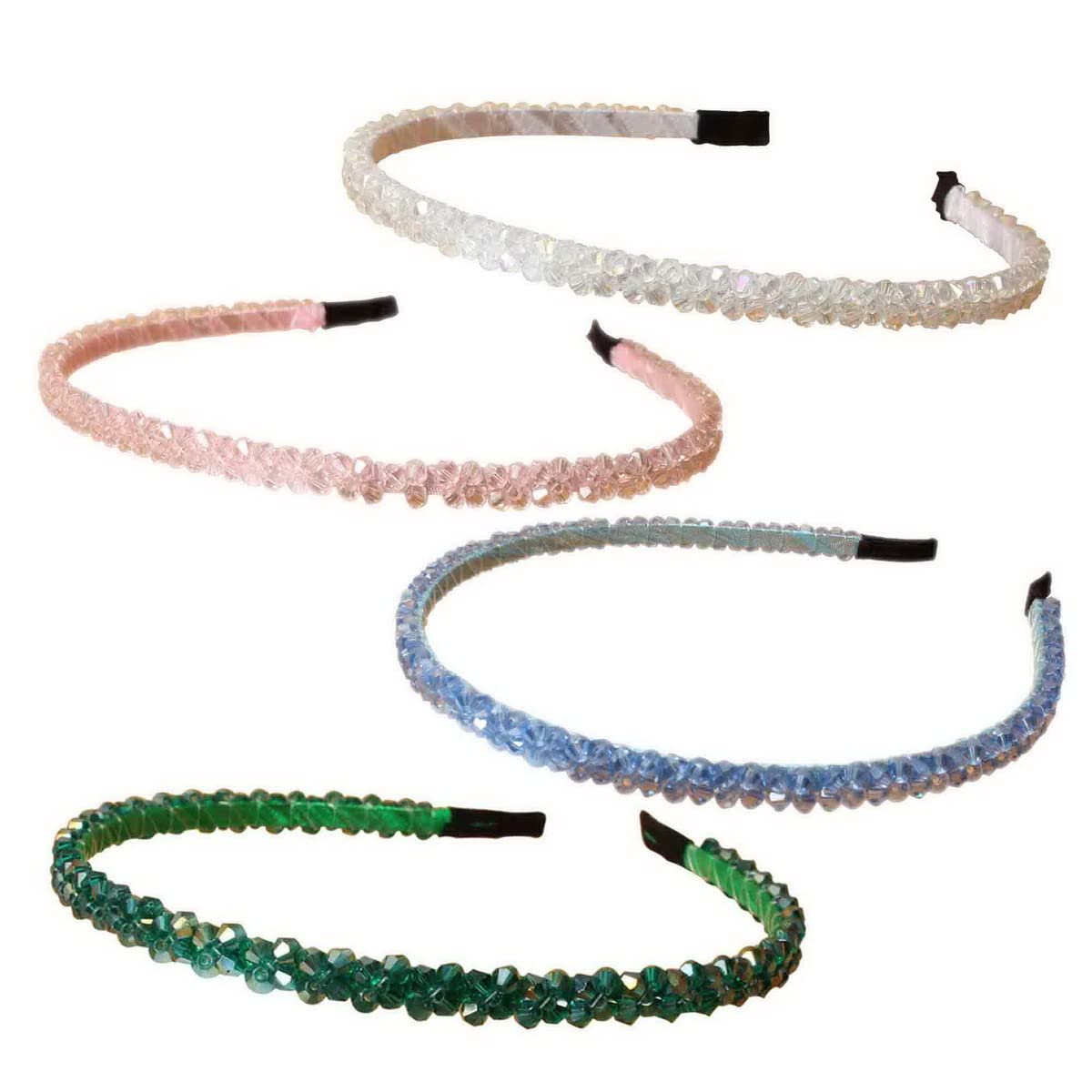Cuizhiyu Crystal Rhinestone Headbands for Women Crystal Headbands (Color B)
