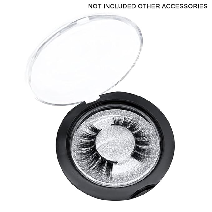 Bemonew 1PC Portable Eyelash Case False Eyelash Storage Box Holder Makeup Cosmetic Tool Storage Container Travel Organizer Box(Black)