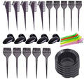 Pcxino 30Pcs 6Sets Hair Dye Color Brush,Bowl,Ear Cover,and Hair Clip Sets,Perfect Tools for DIY Salon Hair Dye Tools Hair Coloring Bleaching,Hair Tint Dying Coloring Applicator