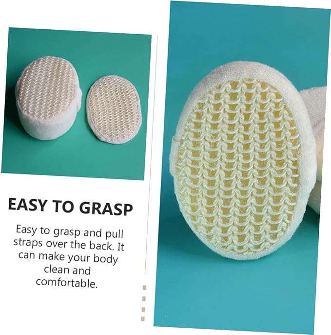 Ipetboom 1set Comfortable Scrubbing Glove and Back Scrubber Strap Bath for Gentle Exfoliation Sponge Back Strap Bath Mitt Trim