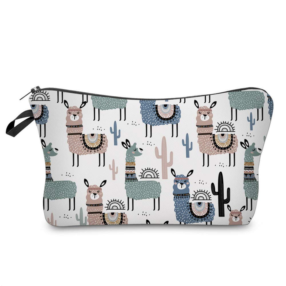 Deanfun Small Makeup Case - Cute and Waterproof Cosmetic Bag for Women(Cactus Camel D5-51444)