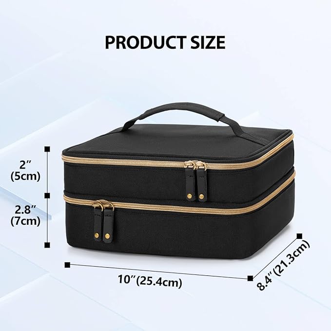 CURMIO Double Layer Hair Clipper Travel Case for Most Standard Hair Trimmer