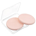 2Pcs Round Makeup Sponges for Foundation with 1 Travel Case, Face Sponge Foundation Sponges, Cosmetic Sponge for Makeup, Sponge-Replacement for Cosmetic, Sensitive and All Skin