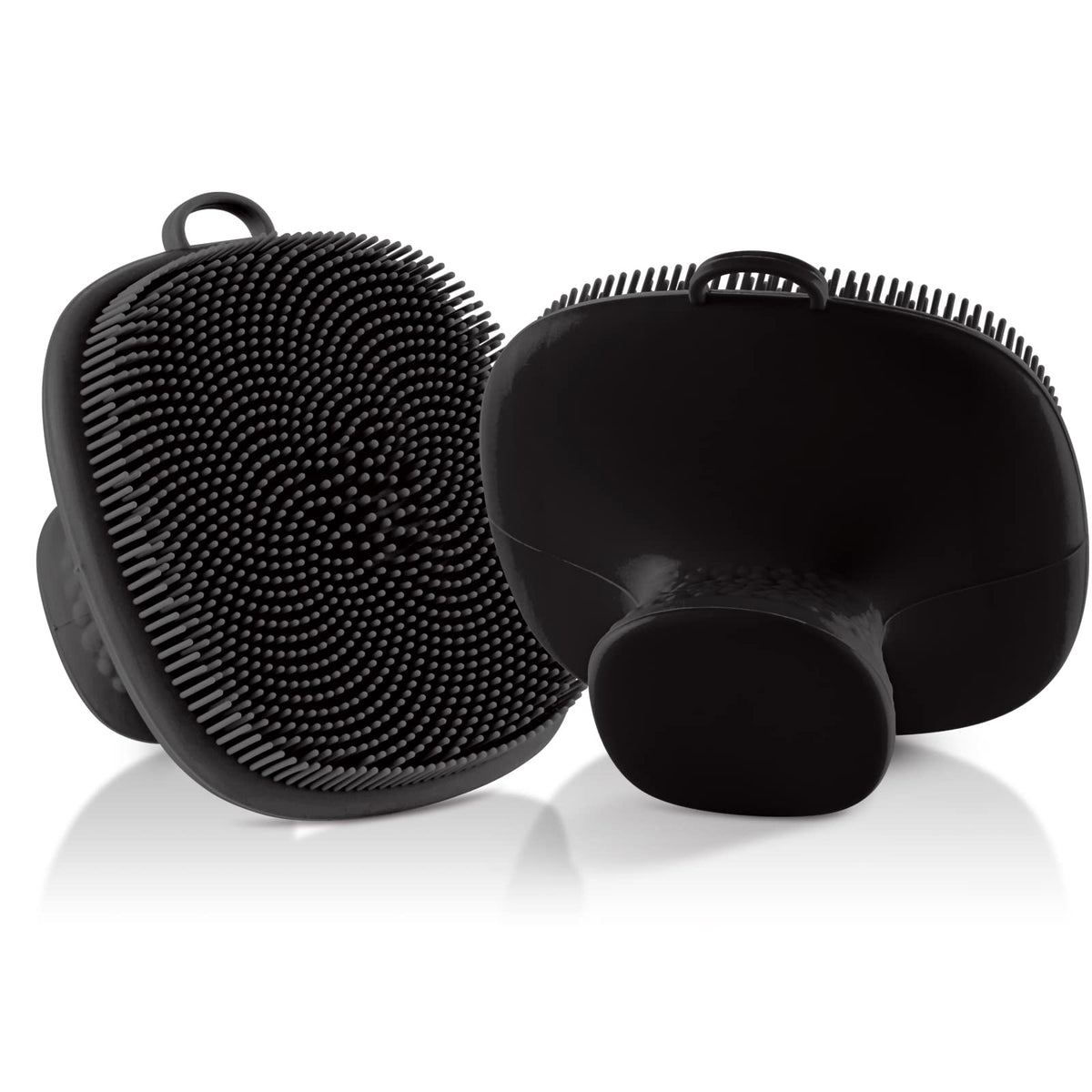 Face Scrubber Face Scrubber for Men Facial Cleansing Brush Silicone Face Wash Brush Manual Waterproof Cleansing Skin Care Face Brushes for and Exfoliating (Gray)