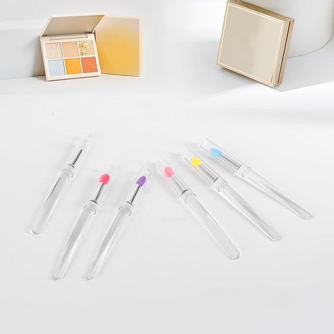 Yoizyfree 12 PCS Silicone Lip Brush - Reusable Lipstick Brush Lip Brushes Makeup Applicator Beauty Tool Kits for Lipsticks,Lip Gloss,Lip Balm