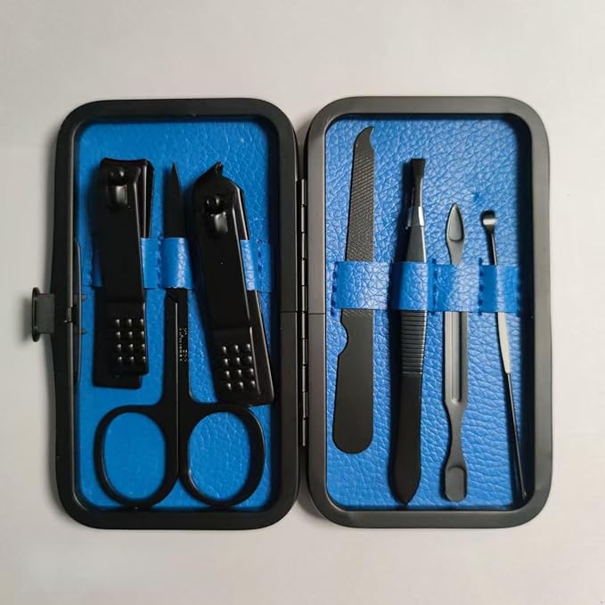 Manicure Set Pedicure Kit Womens Nail Clippers Set 32 in 1 Professional Grooming Care Tools Nail Kit Including Facial, Fingernails and Toenails Care with Travel Case Women (Wine-colored 32 in 1)