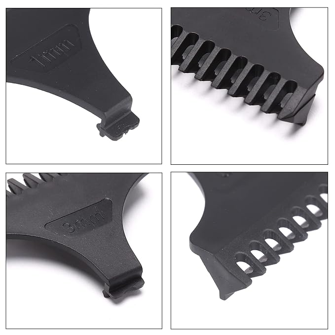 8 Pack Hair Clipper Limit Comb Guide 1MM 2MM 3MM Guides Set with Protection Guard Cover for Vintage T9 Height 31mm 32mm T-Blade Electric Trimmer Cordless Shaver Outliner Edger Detailer