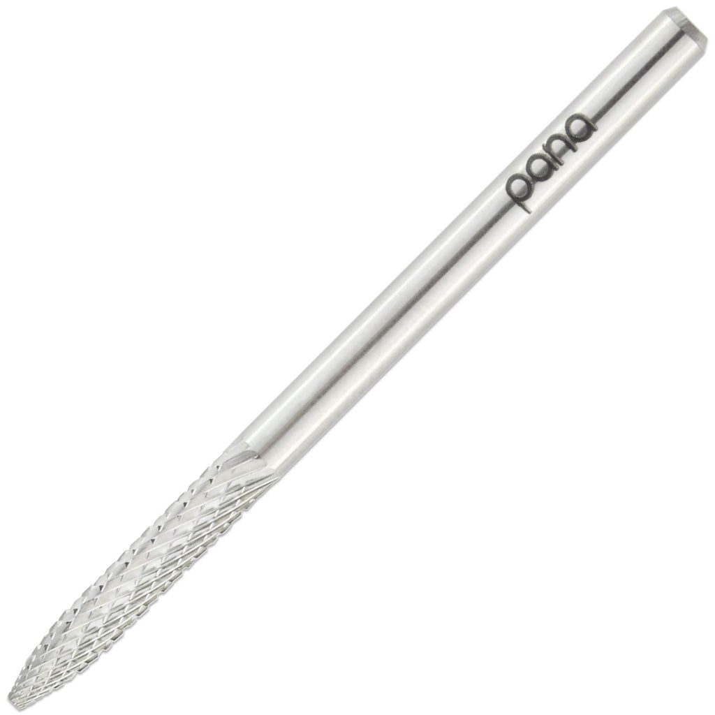 PANA 3/32" Shank Size - Under Nail Cleaner Silver Carbide Bit Extra Fine Grit - Nail Drill Bit for Dremel Machine