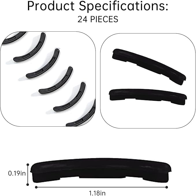 Eyelash Curler Refills Compatible with e.l.f.,24PCS
