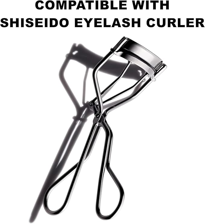 100Pack Compatible with Shiseido Eyelash Curler Refill Pads,High Elasticity Silicone Refill Pads Compatible with Shiseido Eyelash Curler,Gentle & Safe on Lashes,Blue.