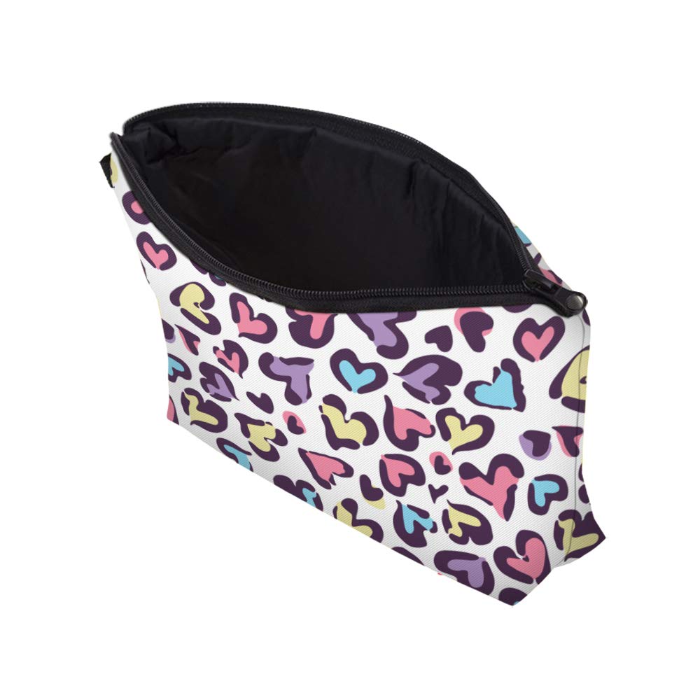 Aiphamy Cute Travel Makeup Bag Cosmetic Bag Small Pouch Gift for Women (Heart)