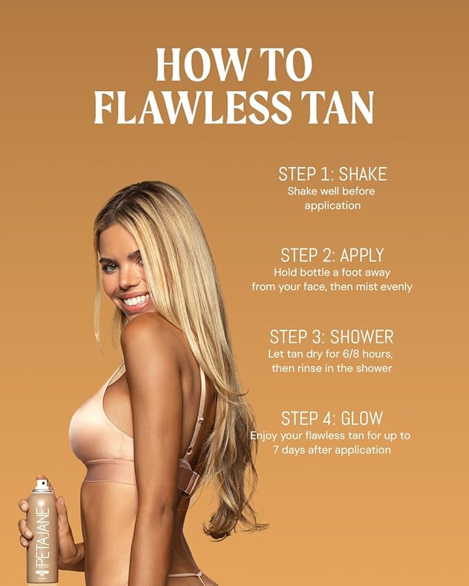 Peta Jane Medium Tanning Mist, 7 Fl Oz, Pack of 2