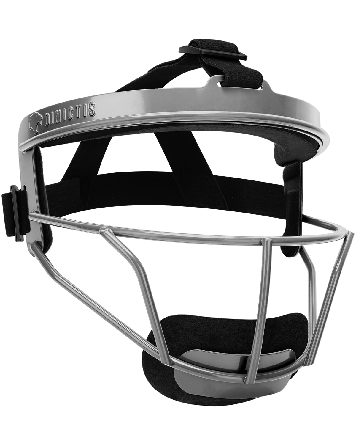 Dinictis Softball Face Mask, Lightweight, Comfortable, with Wide Field Vision, Durable and Safe Face Guards, Premium Protective Softball Fielder's Mask-Grey-Child(S)