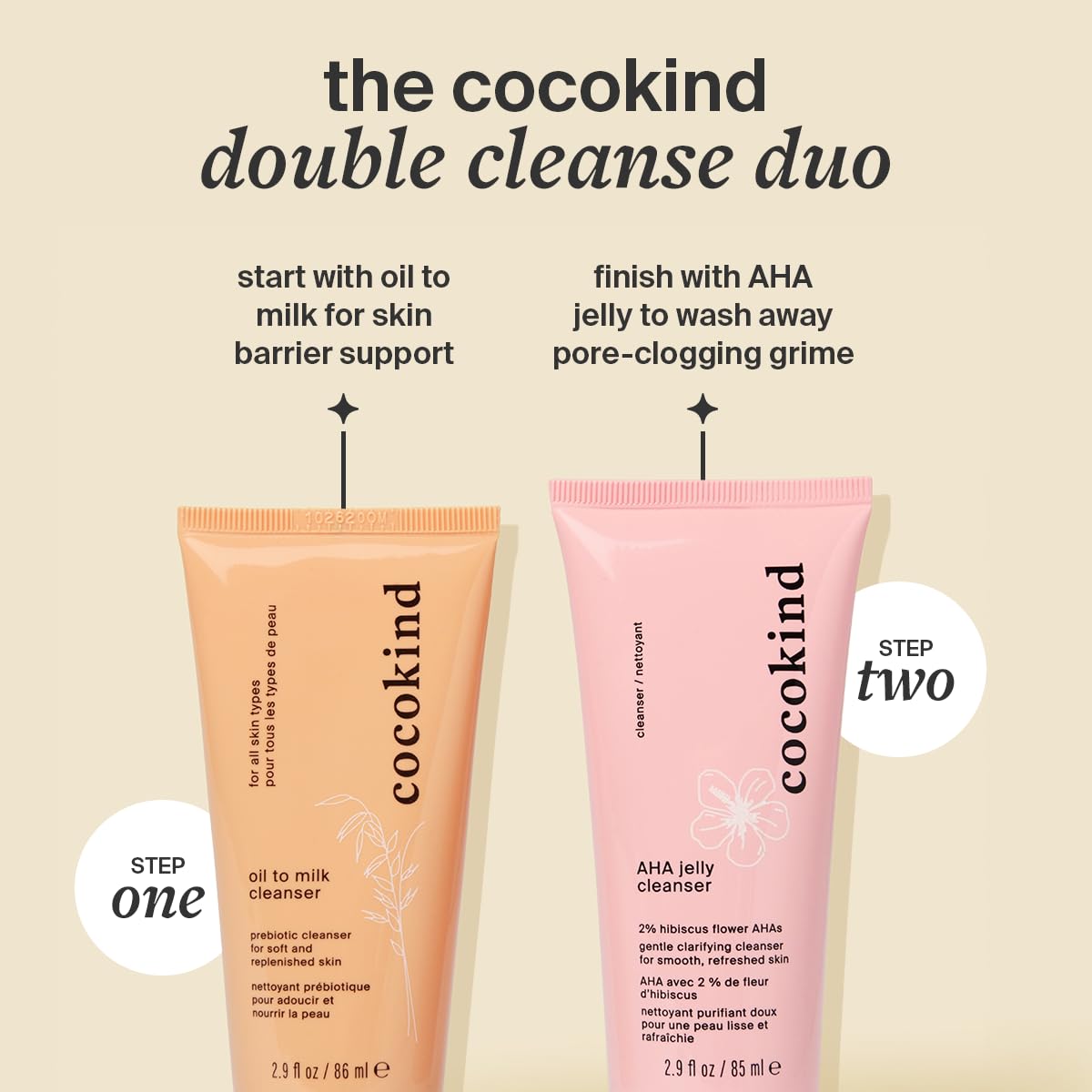 Cocokind Oil to Milk Cleansing Balm Face Wash, 2.9 Fl Oz