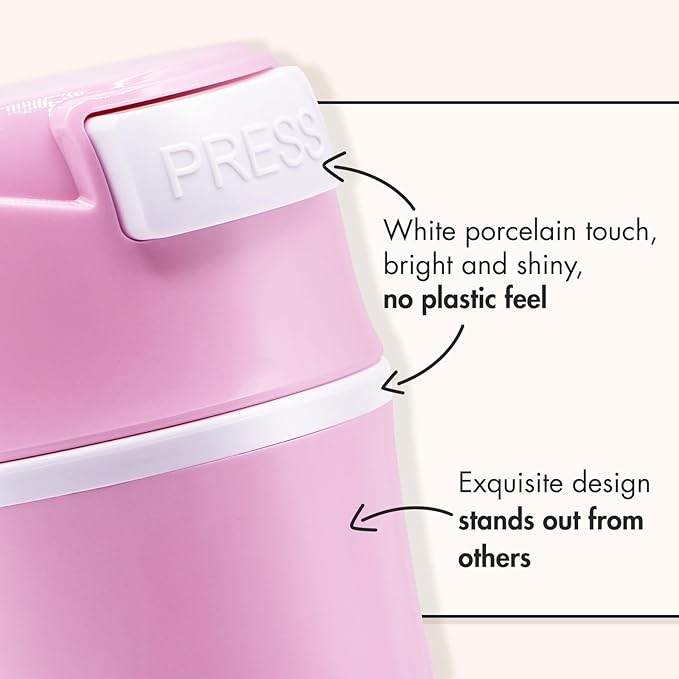 Embagol Eyelash Glue Storage Container Tank - Adhesive Jar Stand Makeup Case Cosmetic Storage Tank - Pink