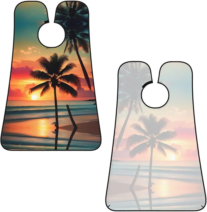 Underwater Scenery Print Beard Bib Shaving Apron, Beard Hair Trimming Cape Gift For Dad