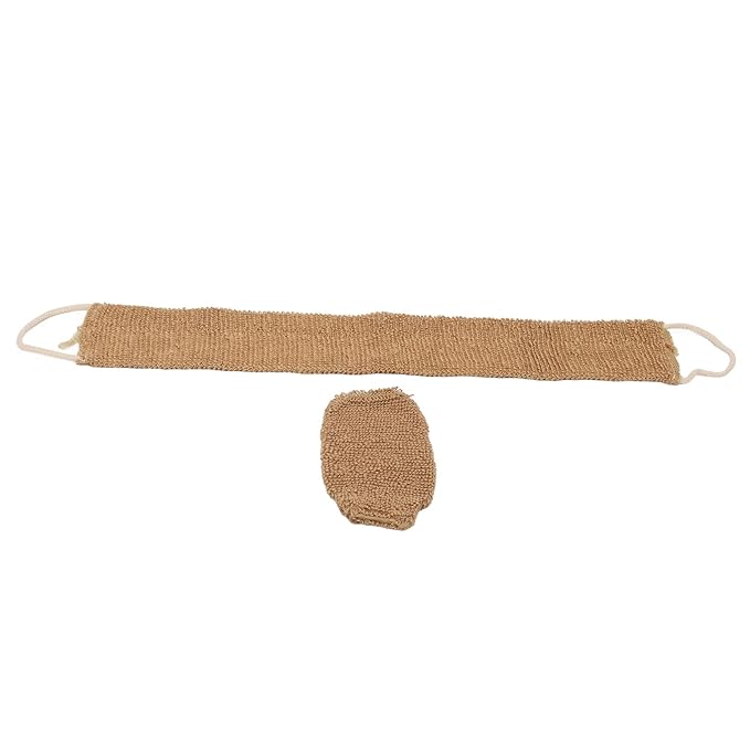 Back Scrubber with Textured Ultra Soft Microfiber Glove Strap Spa Quality Exfoliation for Home or Travel