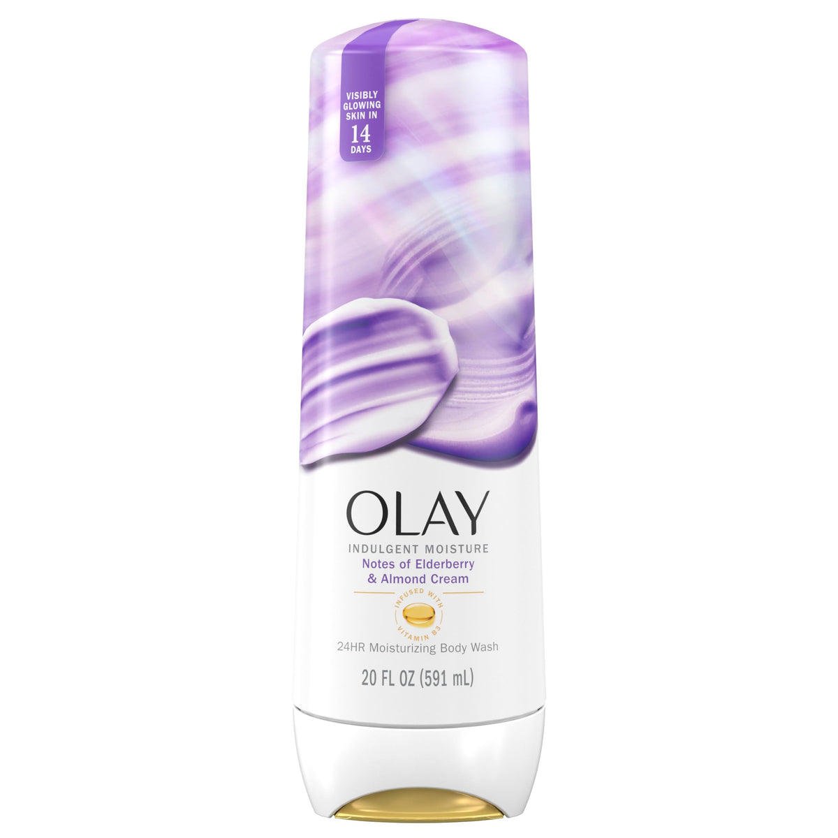 Olay Body Wash for Women, Indulgent Moisture, 24hr Moisturizing & Nourishing Formula, Infused with Vitamin B3 Complex, Luxurious Fragrances, Mango Butter & Vanilla Orchid Scent, 20 fl oz