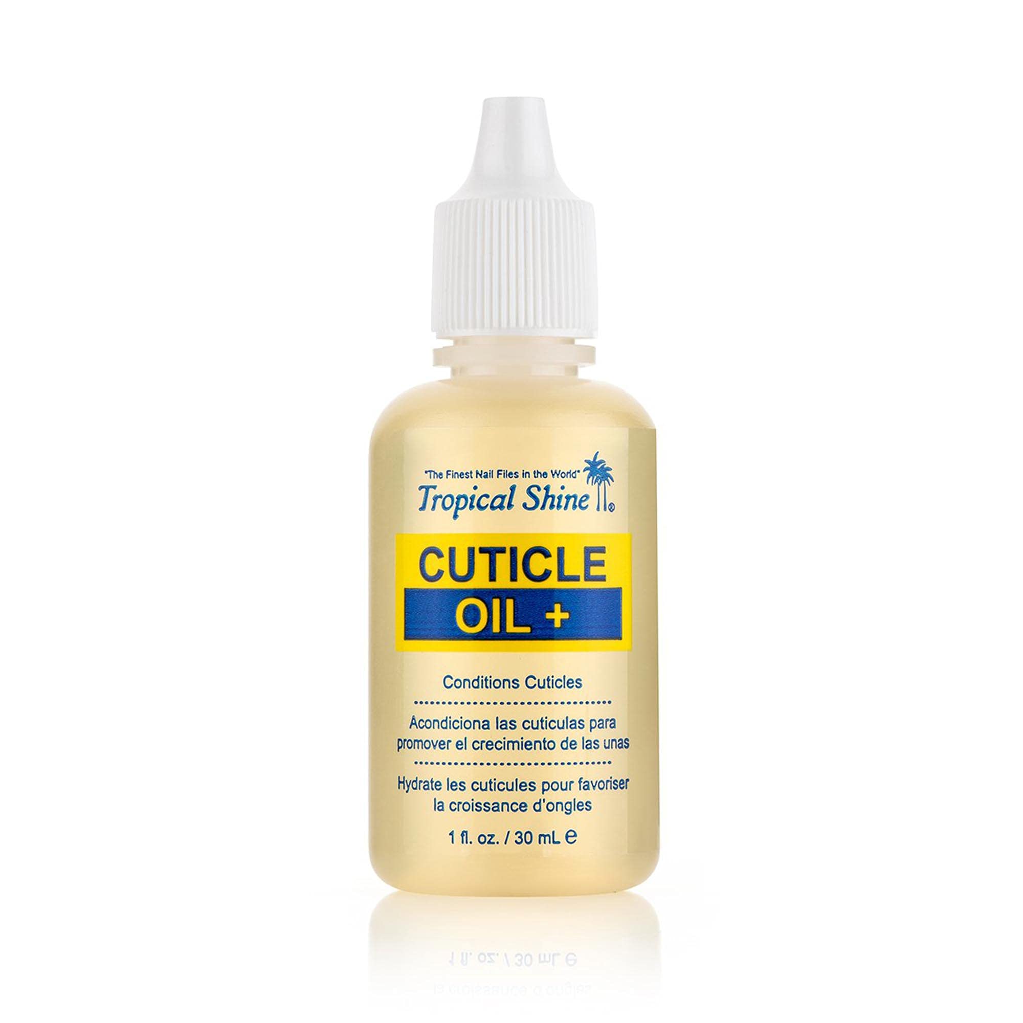 Tropical Shine Cuticle Oil + Plus Conditioner – Nourishing Nail & Cuticle Care, Nourish and Softens Dry, Cracked Cuticles, 1 oz
